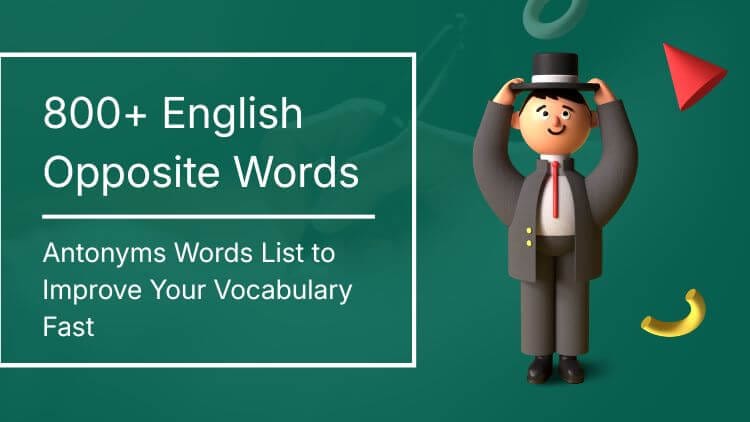 Opposite Words in English